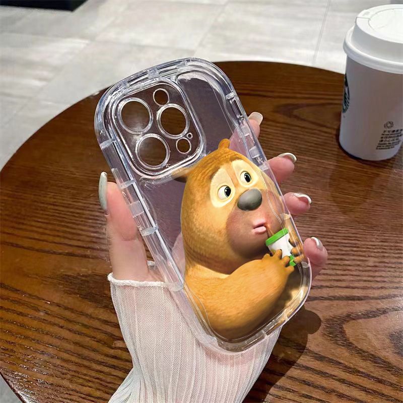 ✅Ốp Điện Thoại Mềm Trong Suốt Chống Sốc In Hình Gấu Cho Apple Iphone 12 13 2 / 8P 14 7 xs / promaxxr11