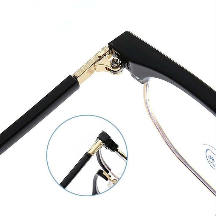 Kính Mắt Chống Ánh Sáng Xanh Nửa Gọng Thời Trang Nam 0 ~ - 600