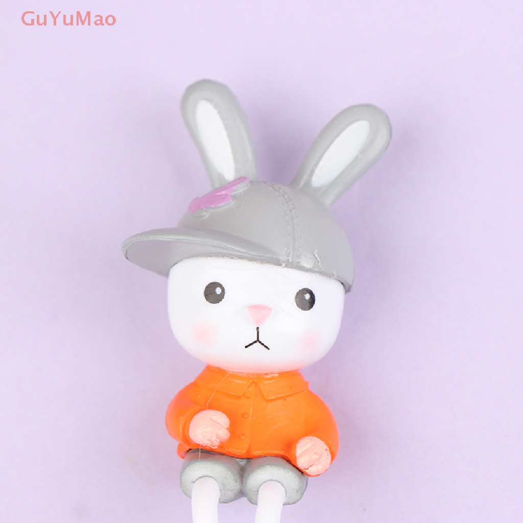 Mô Hình Thỏ Chân Dài Bằng Nhựa Resin Dễ Thương Trang Trí Tiểu Cảnh