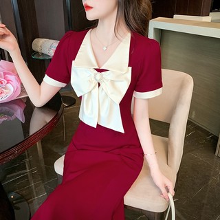 Đầm Tay Ngắn Thiết Kế Thanh Lịch Thời Trang Mùa Hè Dành Cho Nữ