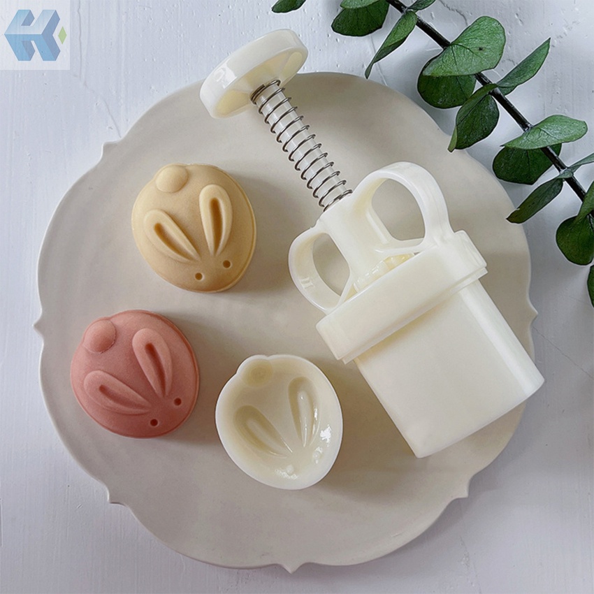 Khuôn Nhấn Làm Bánh Trung Thu Hình Thỏ Bunny 20g DIY