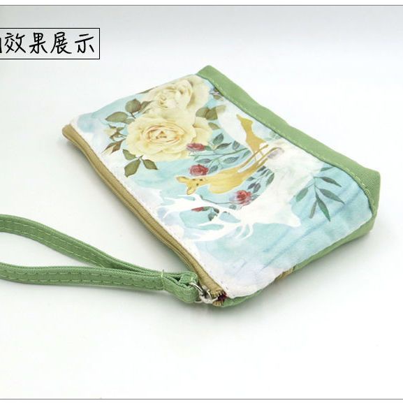 Ví Dài Nhiều Ngăn Bằng Vải Canvas Có Khóa Kéo Dành Cho Nữ