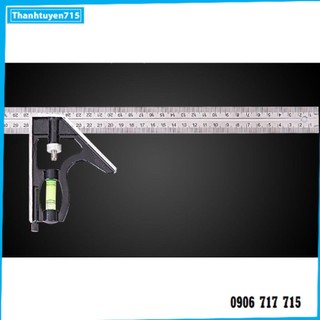 Thước ke góc vuông góc 45 độ đa năng 30cm dùng đo độ sâu, canh thẳng, canh góc