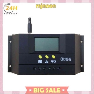 Bộ điều khiển sạc năng lượng mặt trời cm3024z 12v 24v 30a lcd