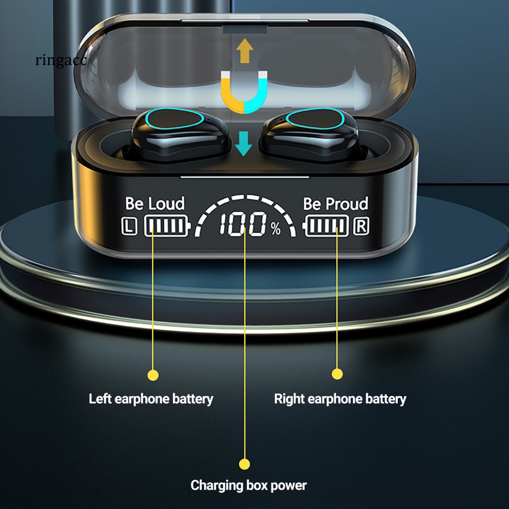 Tai Nghe Bluetooth Không Dây RGA G35B IPX5 Chống Nước Giảm Tiếng Ồn Màn Hình LED Kỹ Thuật Số