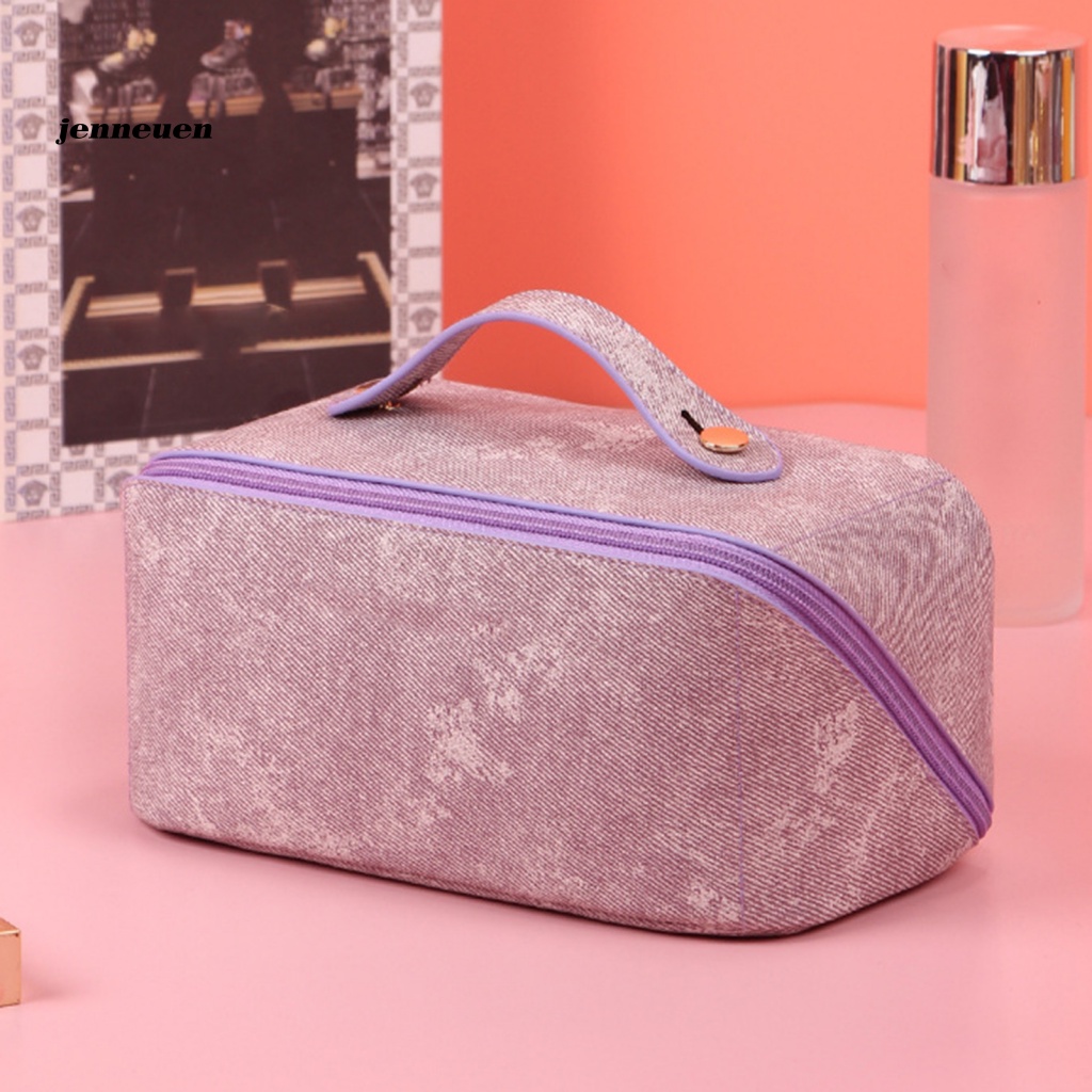 Túi Đựng Đồ Trang Điểm Bằng Da Giả Khóa Kéo Chống Nước Đa Năng