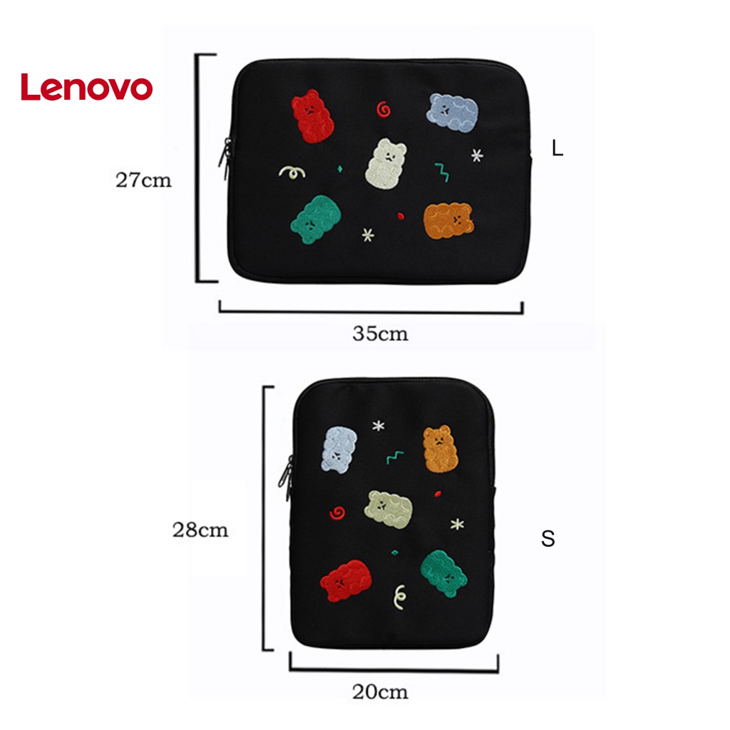 Túi đựng bảo vệ LENOVO sunflower chống trầy xước mềm mại thêu họa tiết khủng long / đậu phộng