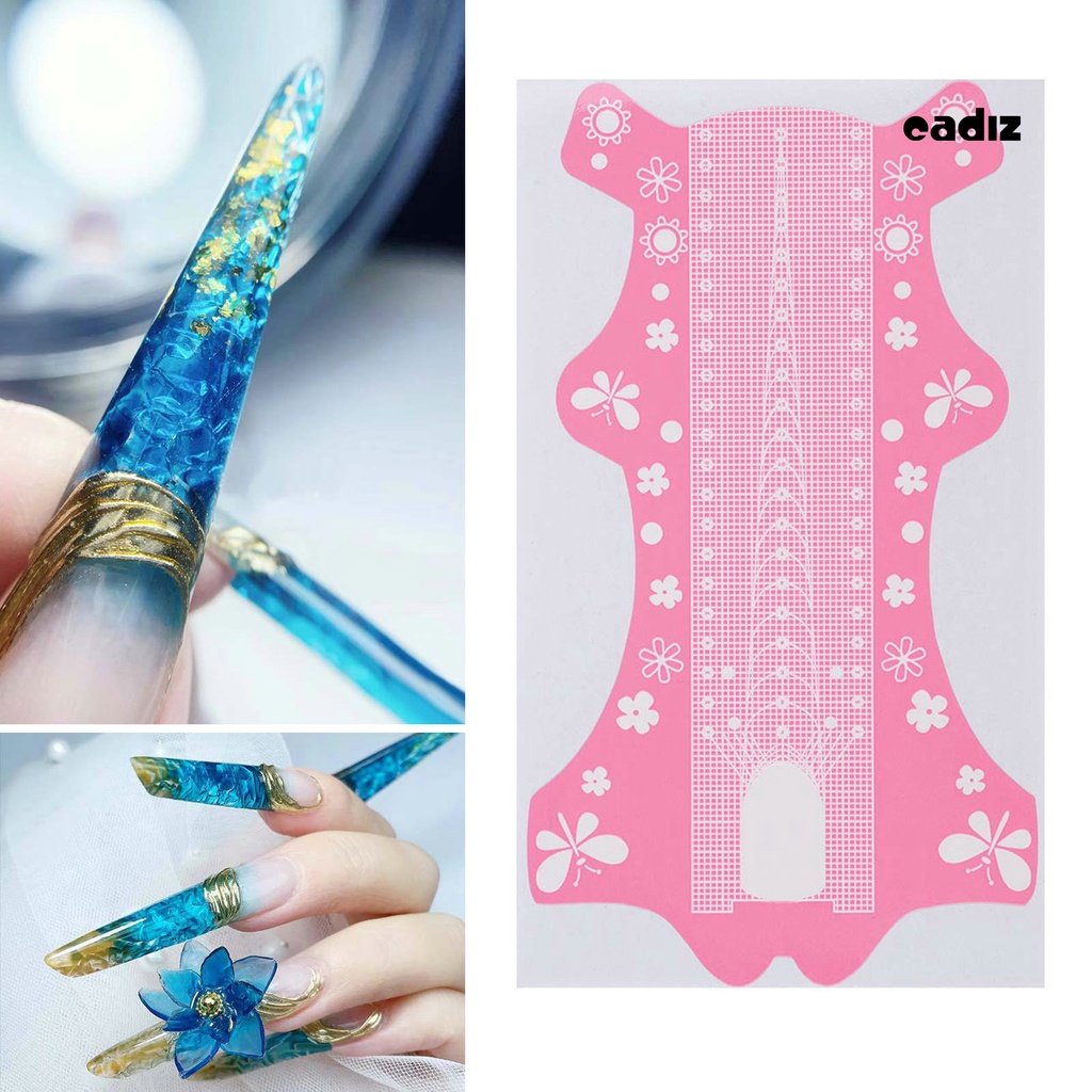 Bộ 50 / 100 Giá Đỡ Giấy In Hoa Chuyên Dụng Cho Nối Móng Tay DIY