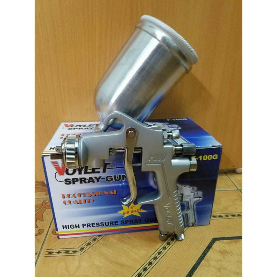 [ CÓ VIDEO ] SÚNG PHUN SƠN VOYLET F100-ĐẦU PHUN 1.3mm SƠN XE MÁY, Ô TÔ, ĐỒ GỖ, ĐỒ MỸ NGHỆ, NỘI THẤT kim khí đức nguyên