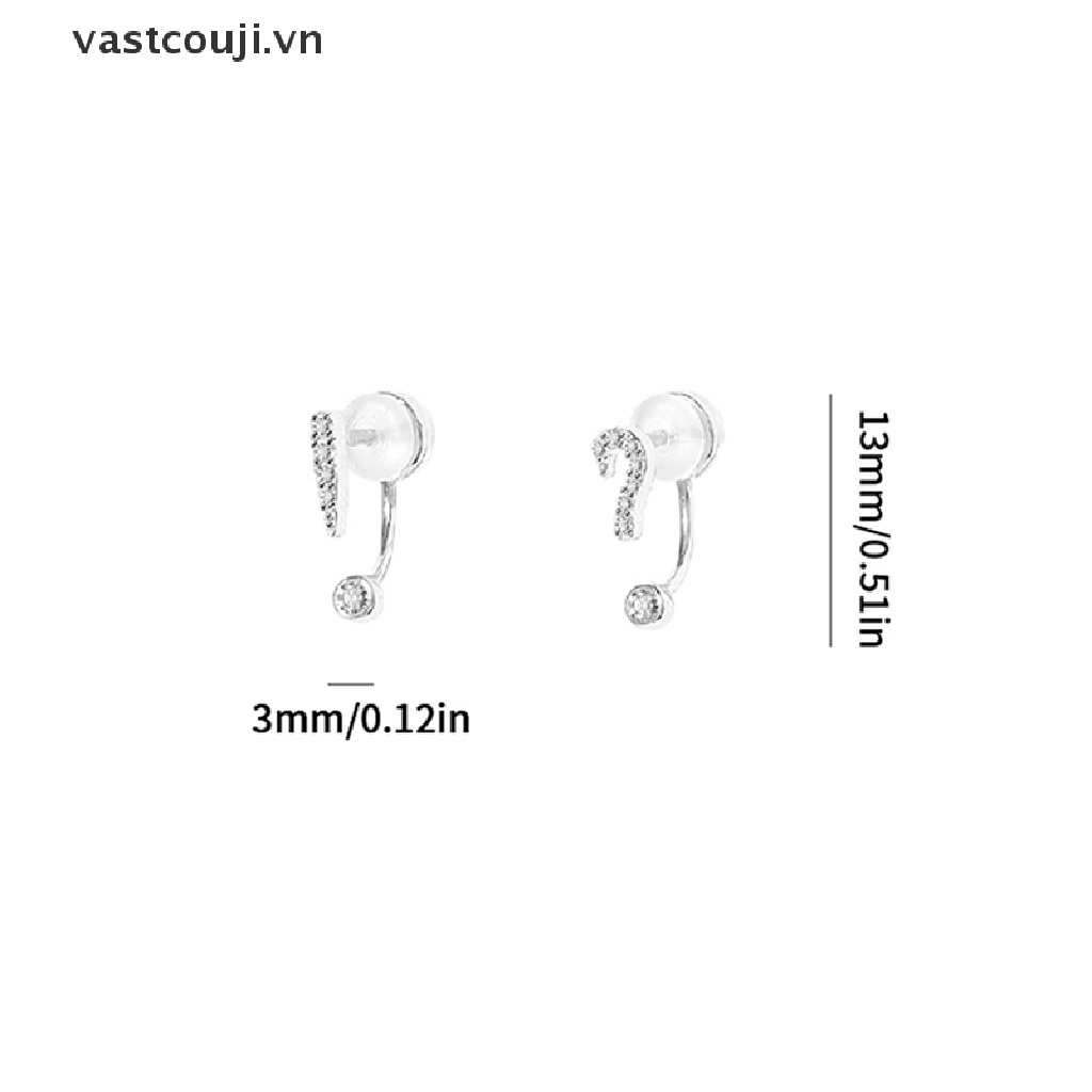 Bông Tai Đính Đá Pha Lê Màu Bạc Thời Trang Hàn Quốc Dành Cho Nữ