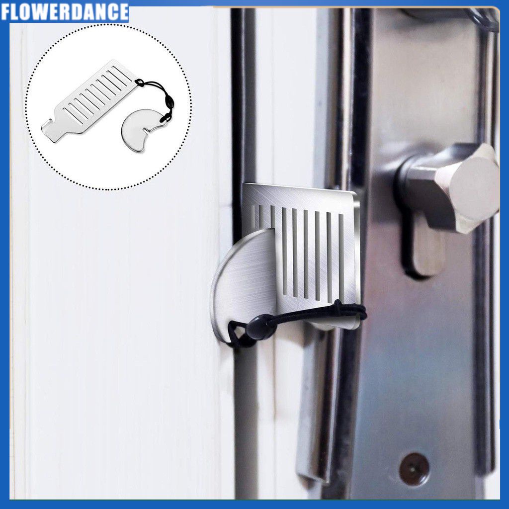 Khóa Cửa Khách Sạn Di Động/Khóa Chịu Lực Lớn/Khóa Chặn Du Lịch Tự Vệ Khóa An Toàn/Khóa Cửa Chỗ Ở Cửa Du Lịch Flowerdance