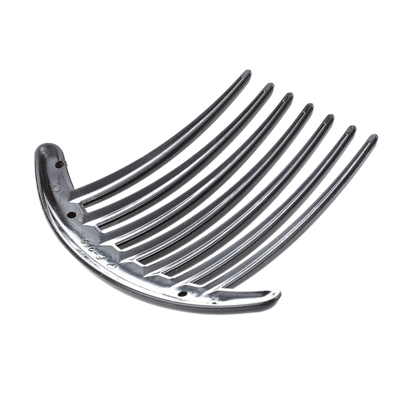 Bộ 2 Lược Cài Tóc Bằng Nhựa Màu Đen Thời Trang Cho Nữ