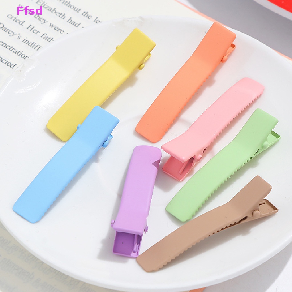 Set 10 Kẹp Tóc 4.7cm Màu Sắc Kẹo Ngọt Dành Cho Nữ