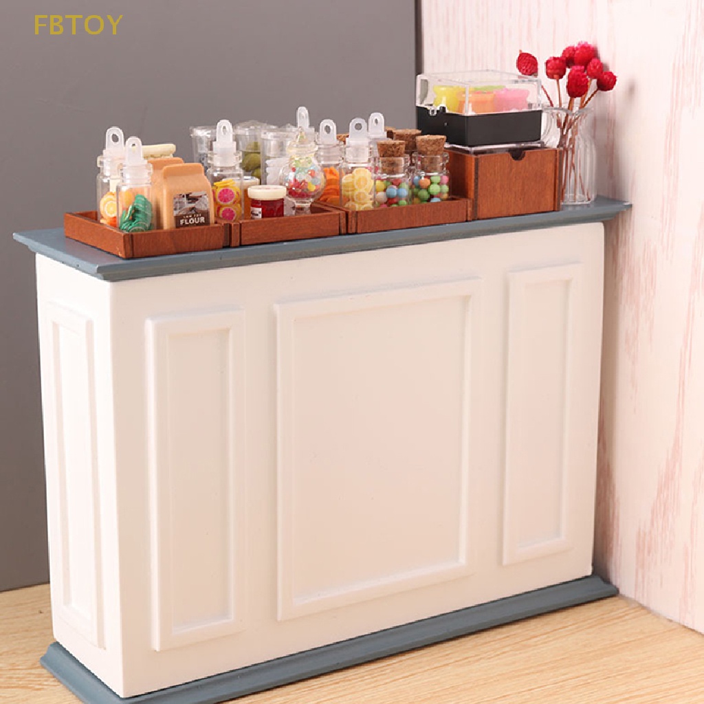 Mô Hình Tủ Bếp Lửa Mini Tỉ Lệ 1: 6 Trang Trí Nhà Búp Bê