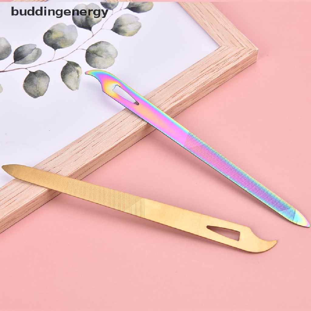 Dũa Móng Tay Hai Mặt Bằng Thép Không Gỉ Dày Dặn