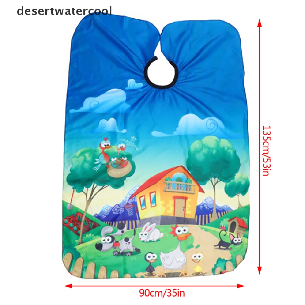 Áo Choàng Cắt Tóc Chống Thấm Nước Tiện Dụng Cho Bé