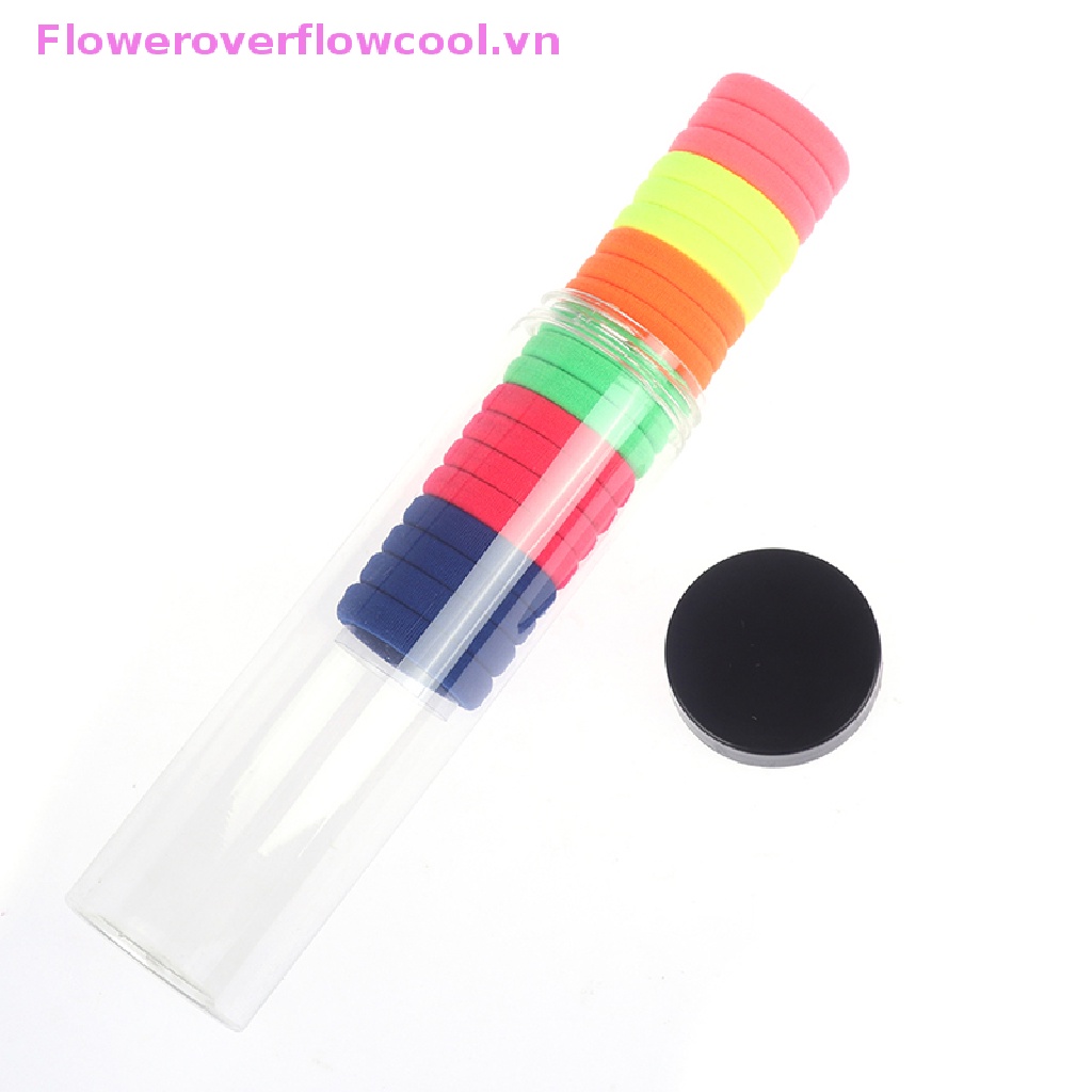 Bộ 20 Dây Cột Tóc Cao Su Co Giãn Nhiều Màu Sắc Cho Nữ