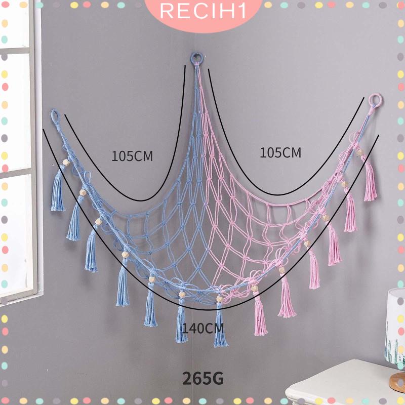 Võng Treo Tam Giác Nhồi Bông Phong Cách Boho Macrame Độc Đáo Trang Trí Nhà Cửa