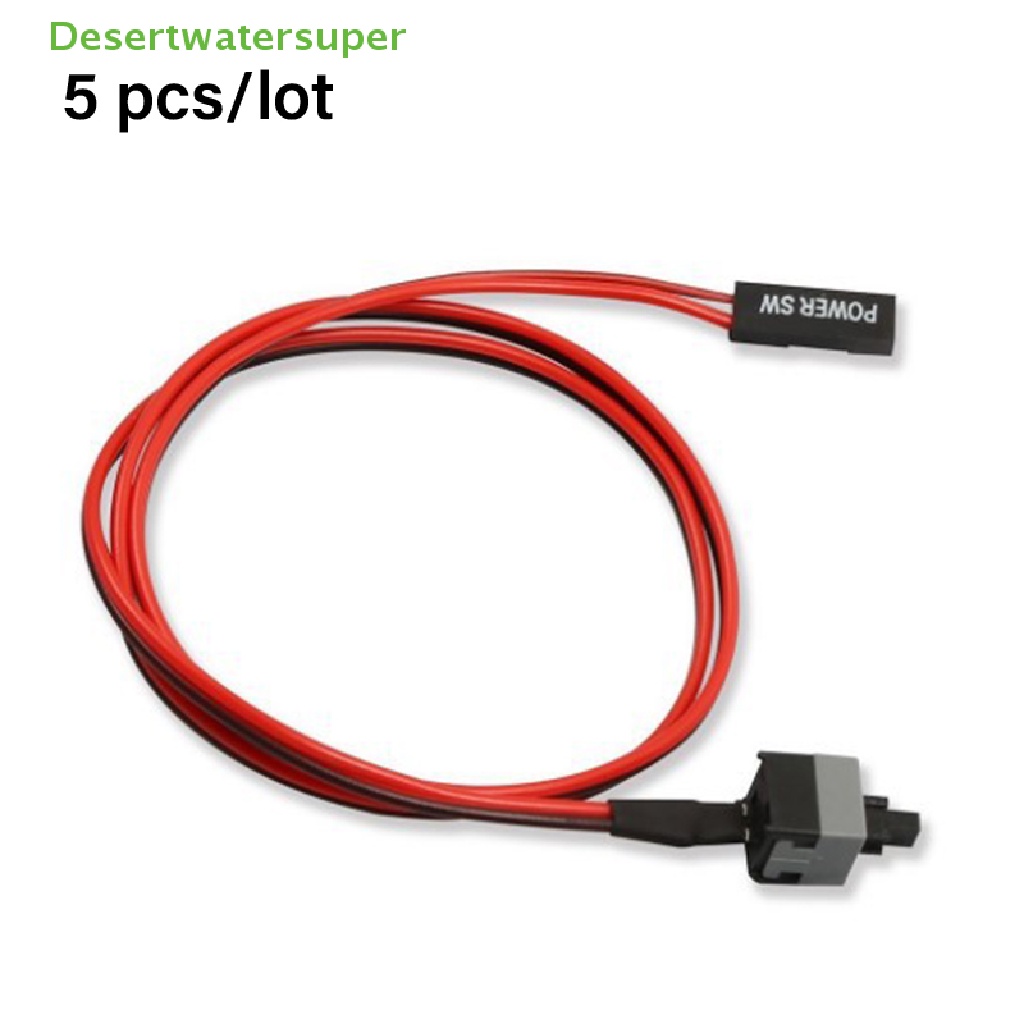 Set 5 Công Tắc Ấn / Tắt Dây Cáp Máy Tính 50cm 2 Pin SW