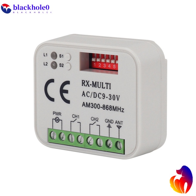 Thiết Bị Nhận Tín Hiệu Điều Khiển Từ Xa Ac Dc 9-30v 2 Kênh Cho Rx Multi 300-868mhz