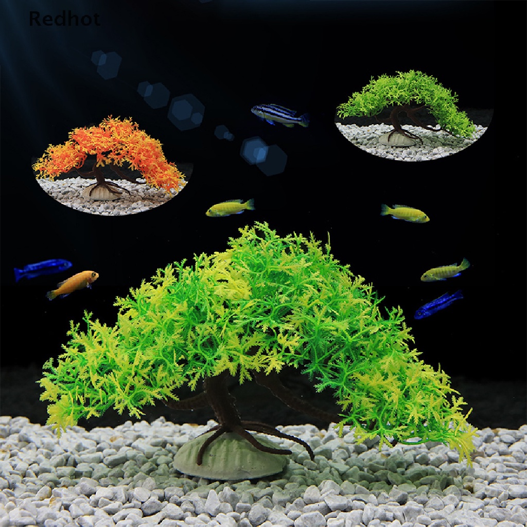 &lt; Redhot &gt; Cây Thông Giả Bằng Nhựa Sáng Tạo Trang Trí Tiểu Cảnh