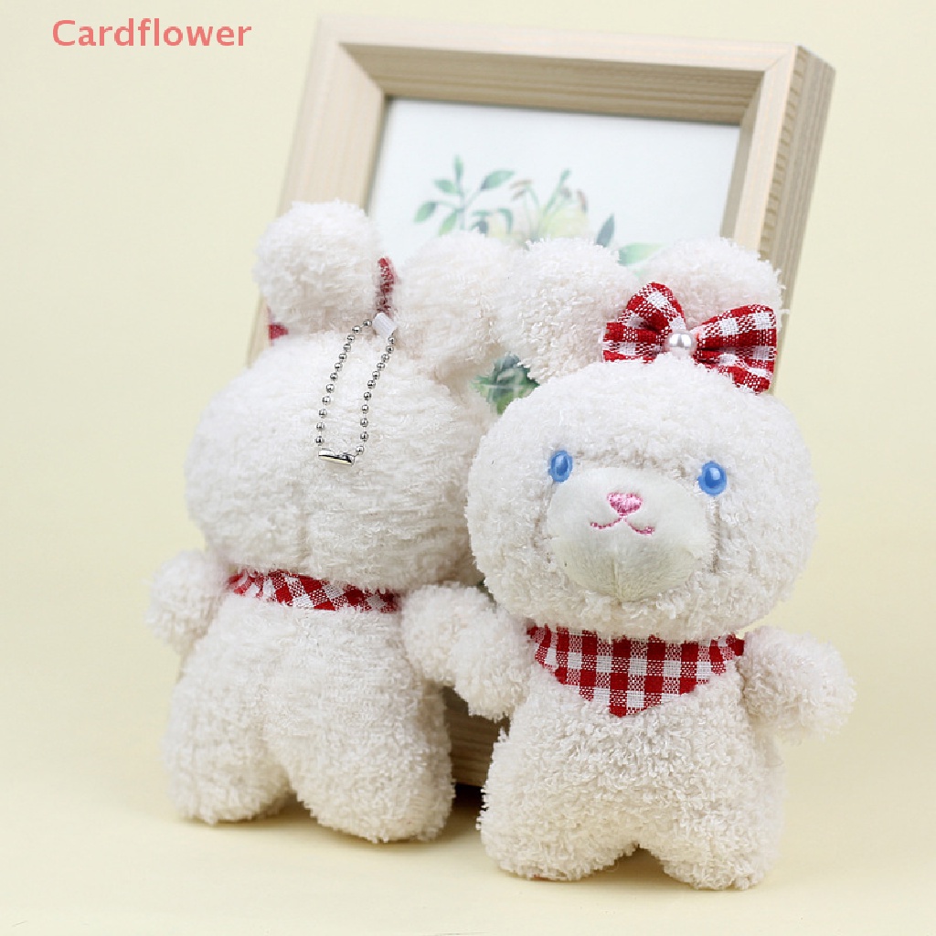 Móc Khóa Thỏ Trắng Nhồi Bông Dễ Thương Cho Bé