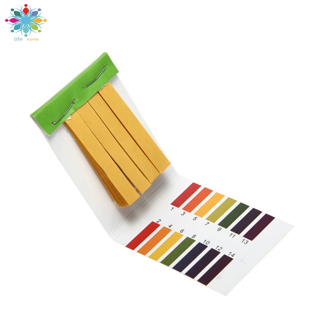 Set 80 Tờ Giấy Kiểm Tra Độ Ph Khoảng Cách Rộng 1-14 Ph Để Kiểm Tra Đất / Thức Ăn Cho Bể bơi / Chế Độ Kiêm Giám Sá