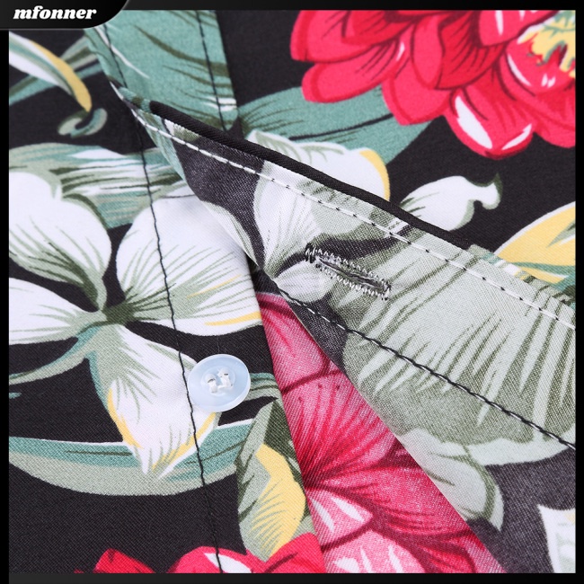 Áo Sơ Mi Ngắn Tay In Hoa Thời Trang Mùa Hè Giản Dị Dành Cho Nữ Và Nam