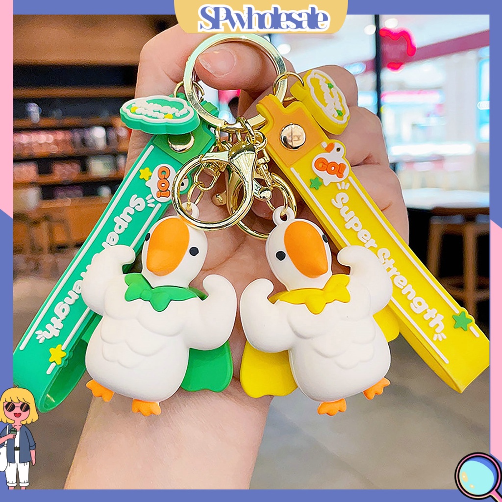 <SPwholesale> Móc Khóa Hình Con Ngỗng 3D Dễ Thương