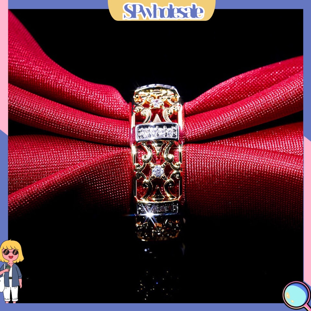 <SPwholesale> Nhẫn Đính Đá Thời Trang Phong Cách Vintage Dành Cho Nữ