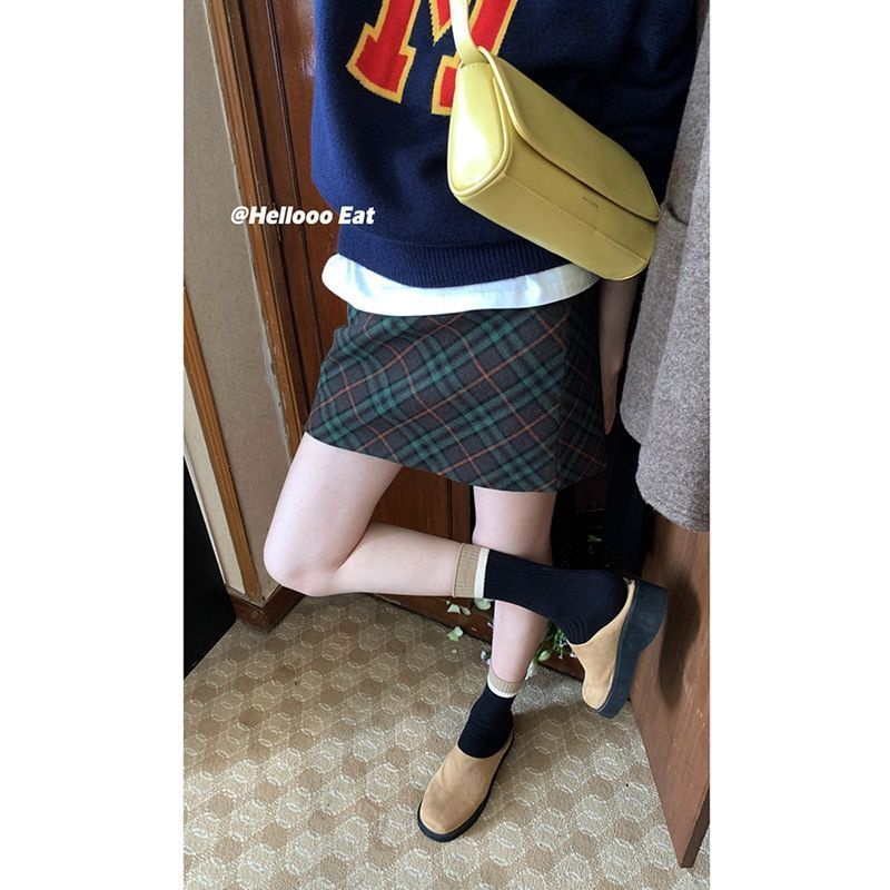 Chân váy Chân váy jean Chân Váy Bò váy nữ Chân Váy Chữ A 2023 New Style AP2106