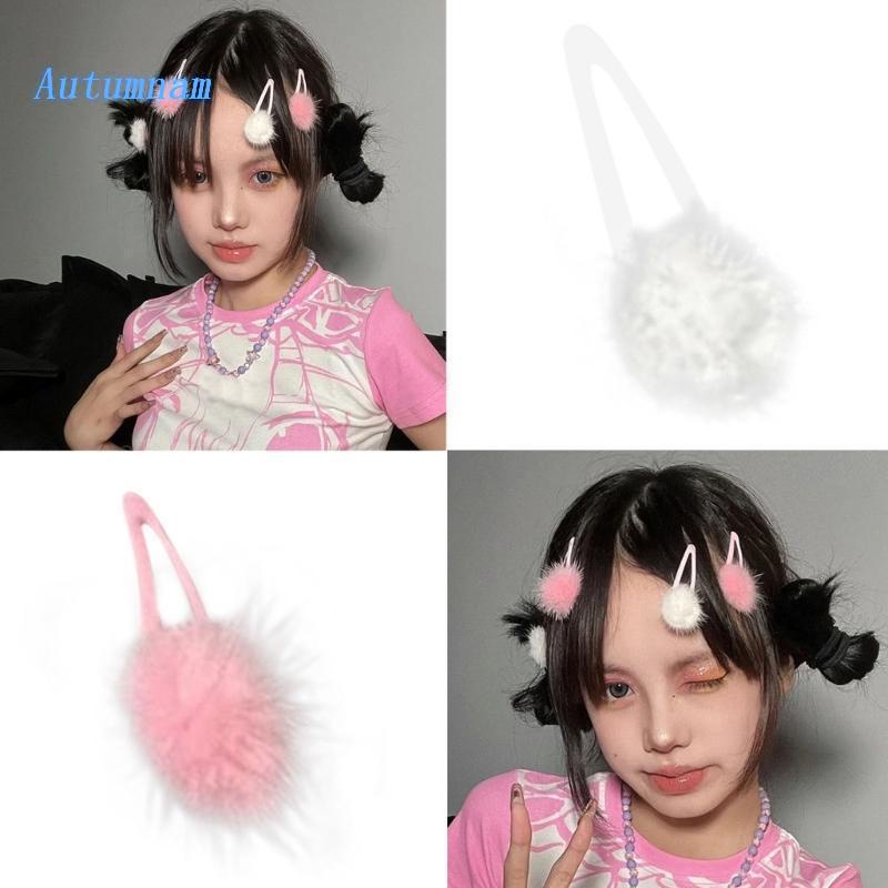 Kẹp Tóc Vải Lông Nhung Ngọt Ngào Xinh Xắn