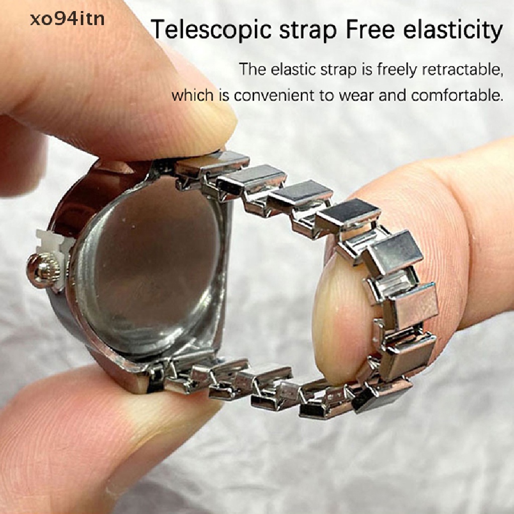 Nhẫn Đồng Hồ Co Giãn Phong Cách Punk Hip hop Cá Tính Cho Cặp Đôi