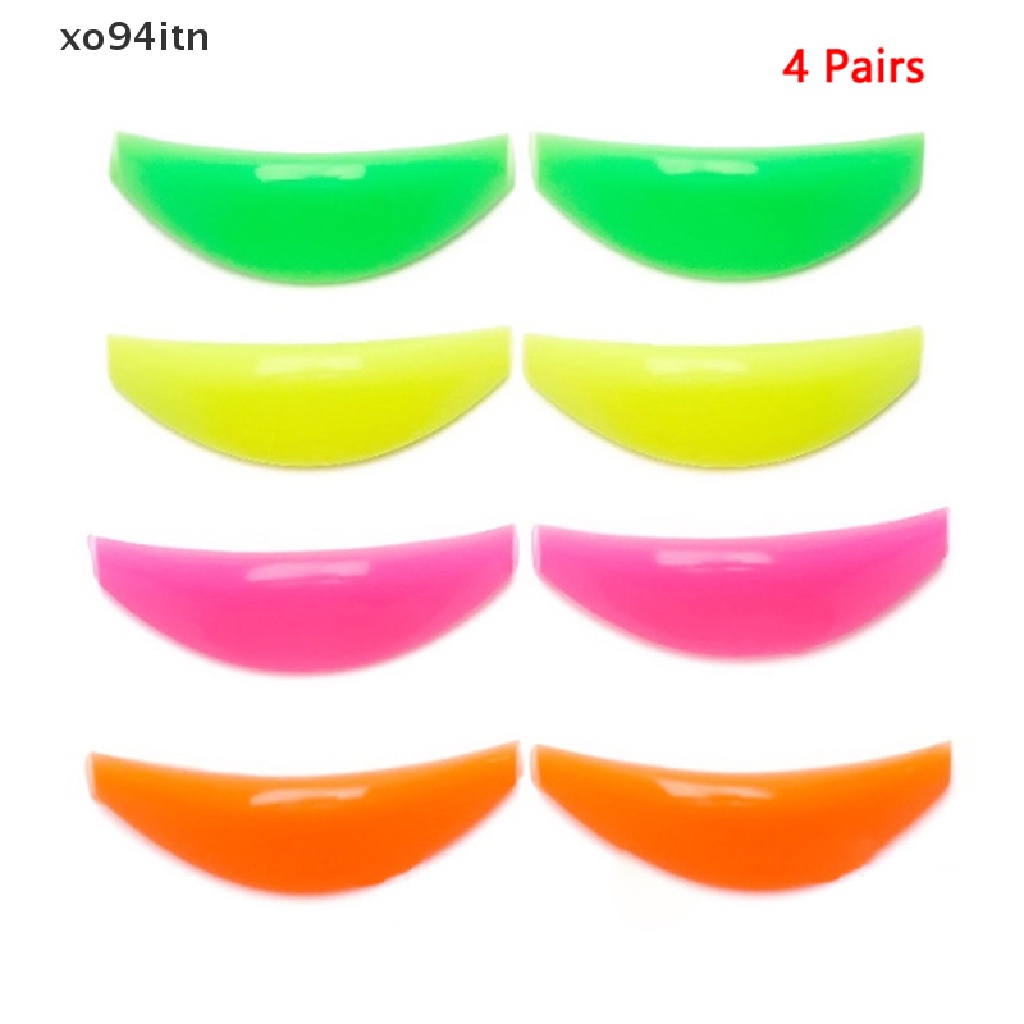 Tn 4 Cặp Đệm Silicone Uốn Cong Lông Mi Có Thể Tái Sử Dụng