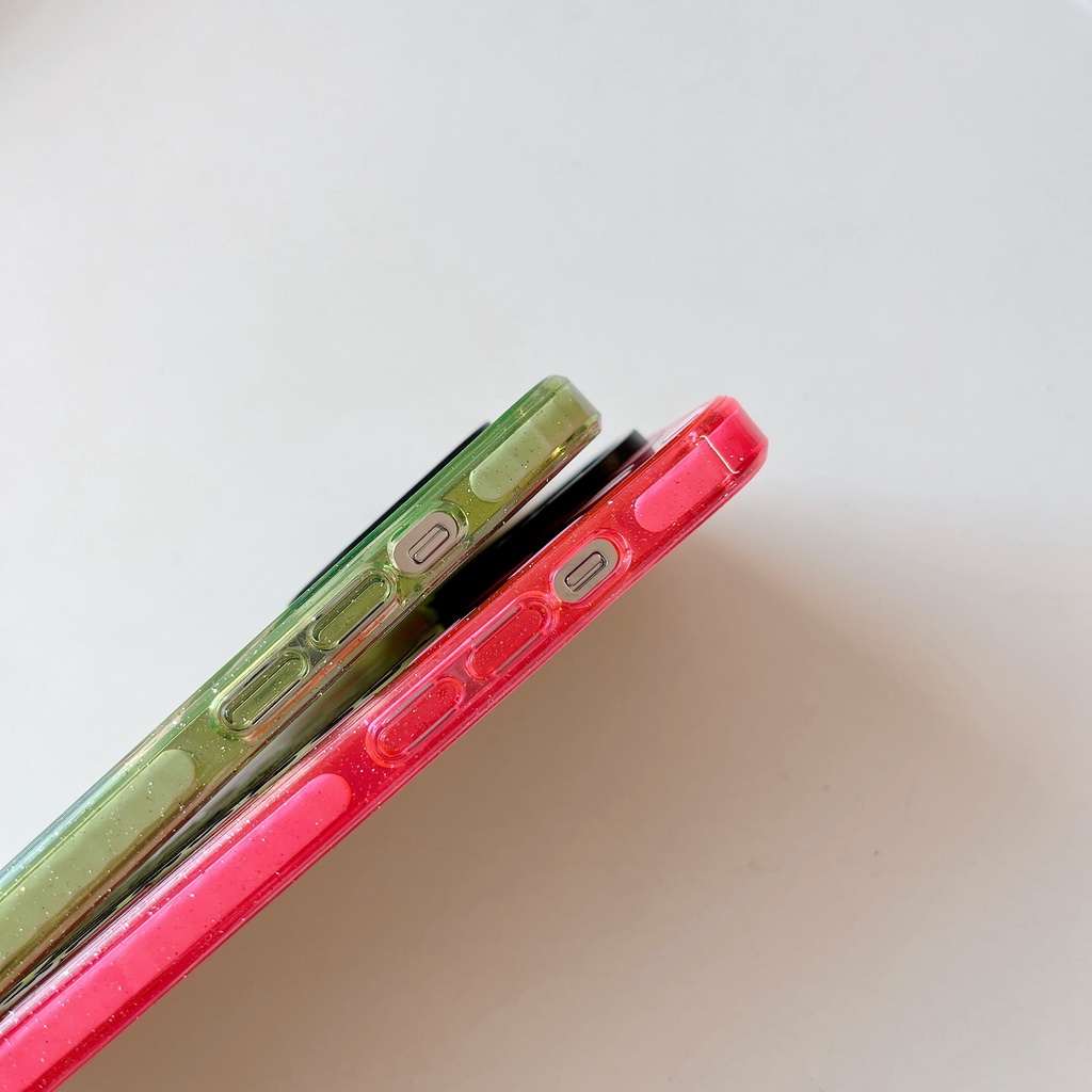 Ốp Điện Thoại Tpu Kim Tuyến Màu Xanh Lá Hồng In Chữ Love Yourself Daddy 'S Girl Cho iPhone 15 14 13 12 11 Pro Max Plus