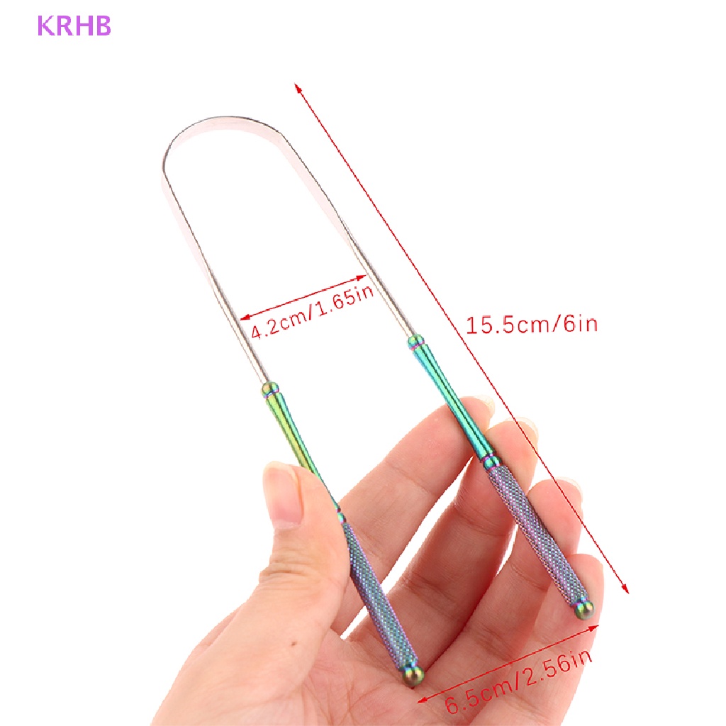 1 Dụng Cụ Nạo Lưỡi Bằng Thép Không Gỉ Mới