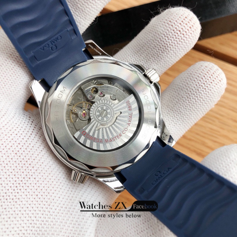 Đồng Hồ Đeo Tay Dây Cao Su Tự Động 41mm Omega Seamaster Thời Trang Cao Cấp Cho Nam