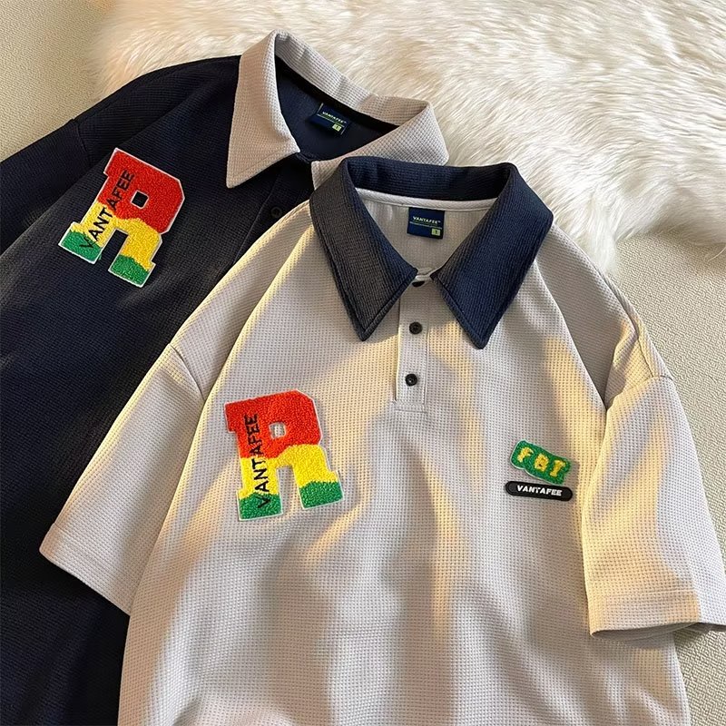 Áo Thun POLO Dáng Rộng Phong Cách Thời Trang Harajuku 2023In Dễ Phối Đồ