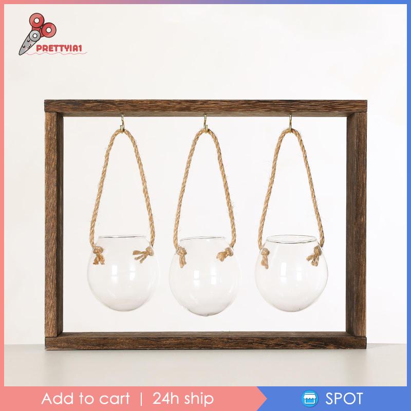 1] Chậu Cây Thủy Tinh Trồng Cây Thủy Canh Dạng Đứng Trang Trí Nhà Cửa