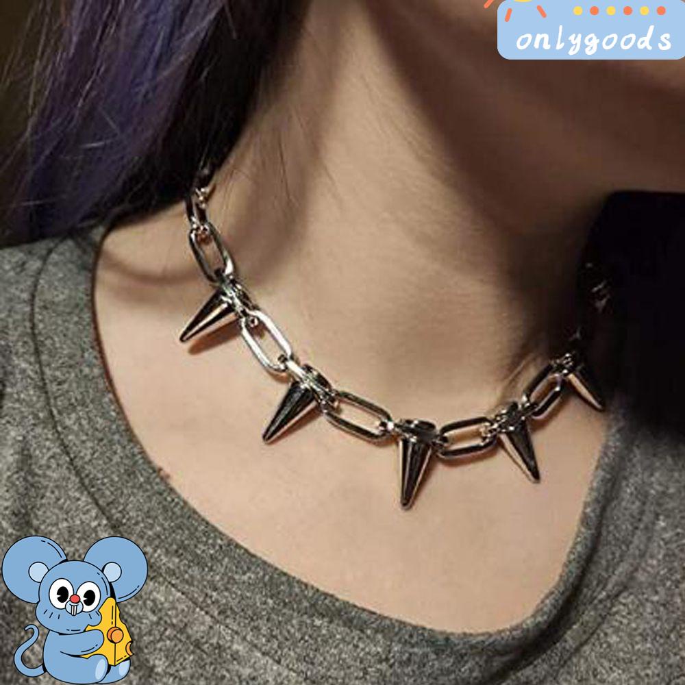 Vòng Cổ Choker Đính Đinh Tán Phong Cách Hip Hop Harajuku Thời Trang Cho Nam Và Nữ
