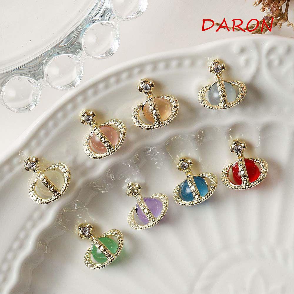 Đá Mắt Mèo Trang Trí Móng Tay|Mũi Khoan Móng Tay Hình Hành Tinh Mắt Mèo Phong Cách Nhật Bản Sang Trọng|Phụ Kiện Trang Trí Móng Tay 3D Xinh Xắn