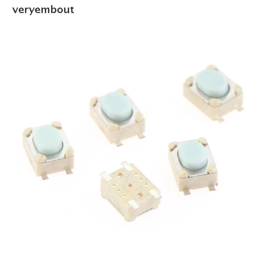 Set 100 Nút Công Tắc 4 Chấu 3 * 4 * 2.5MM SMD Chuyên Dụng Cho Xe Hơi