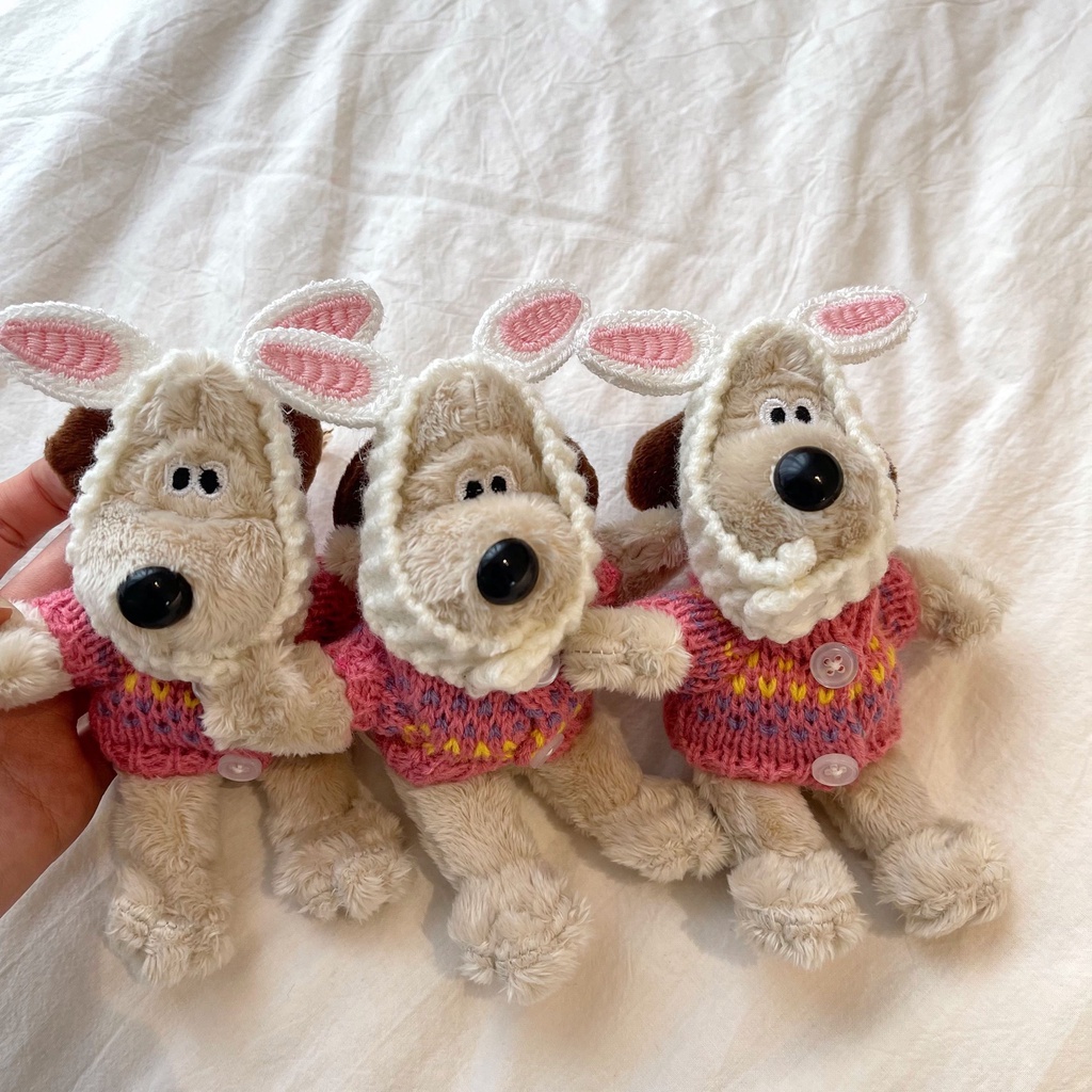 Móc Khóa Hình Cún Nhồi Bông Dễ Thương Phong Cách Hàn Quốc