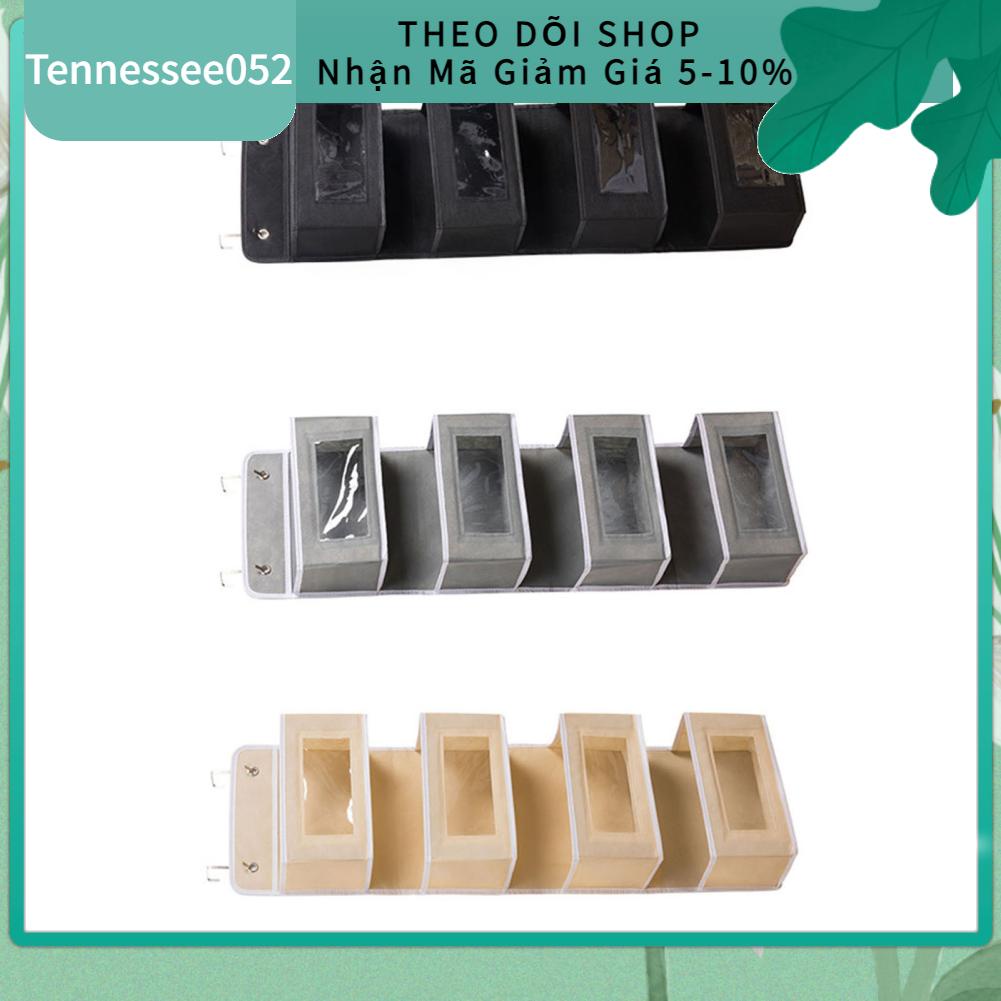 Tennessee052 Tổ chức trên cửa 4 tầng Vải không dệt có móc mở rộng chắc chắn Được sử dụng rãi Túi treo cho phòng tắm Văn Ký túc xá