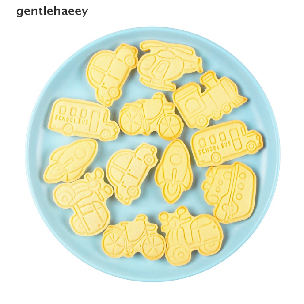 Bộ 8 Khuôn Cắt Bánh Quy Hình Phương Tiện Giao Thông
