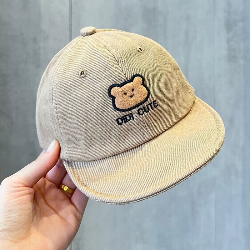 Nón kết gấu Didi vải kaki mềm cho bé 6-24 tháng