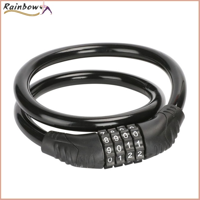 Dây Khóa Xe Đạp Bốn Số Chống Trộm Bằng Thép