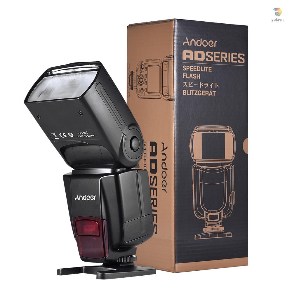 ANDOER Đèn Flash yula AD560 IV 2.4G Không Dây Cho Máy Ảnh DSLR GN50