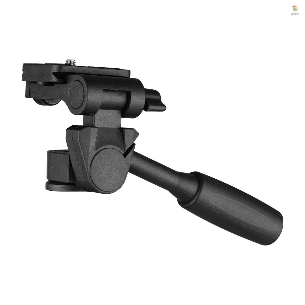 Chảo Nghiêng 3 Chiều Đầu Nghiêng 360 Độ Chất Lượng Cao° Tấm Tháo Lắp Nhanh 3KG Gắn Giá Đỡ Ba Chân Máy Ảnh 1 / 4 Thông Dụng