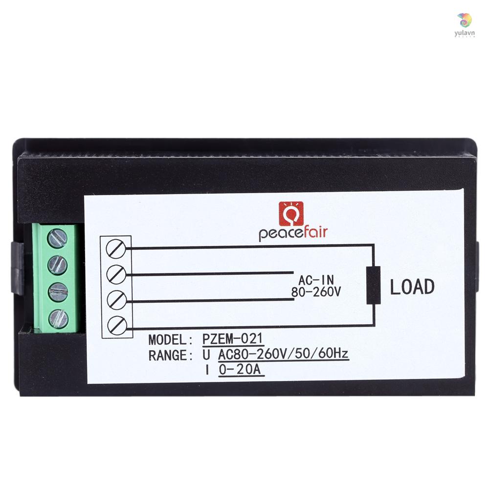 Thiết Bị Kiểm Tra Năng Lượng Điện AC80-260V 20A Màn Hình LCD